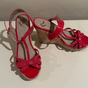 Report Red Espadrille Sandals